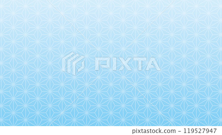 Asanoha background light blue gradation refreshing Japanese pattern Asanoha background light blue gradation refreshing Japanese pattern 119527947
