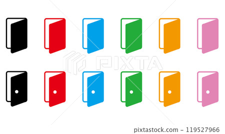 Door icon door set Door icon door set 119527966