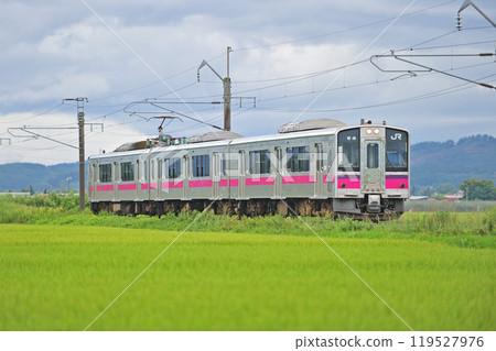 奧羽本線波岡北時盤 JR 東日本 701 系列 N5 編組（秋田） 119527976