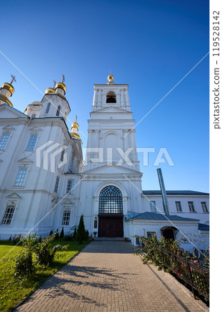 Annunciation Church in Arzamas - Golden Domes and Blue Sky 119528142