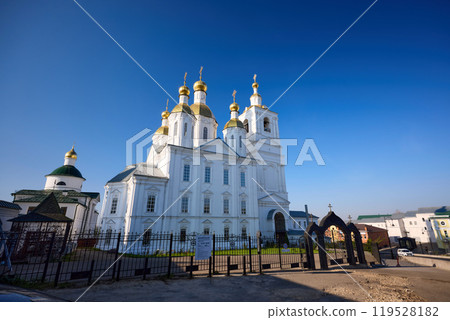 Annunciation Church in Arzamas - Golden Domes and Blue Sky 119528182