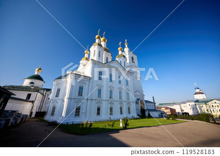 Annunciation Church in Arzamas - Golden Domes and Blue Sky 119528183