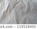 Recycled wrinkled white paper close up texture 119528405