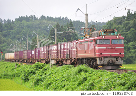Uetsu Main Line Katsurane-Araya JR Freight EF510-718 (Toyama) 119528768