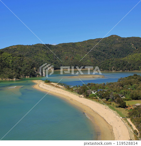 Bay in the Abel Tasman National Park, New Zealand. Bay in the Abel Tasman National Park, New Zealand. 119528814