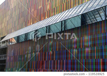 Modern museum building in Munich in Germany Modern museum building in Munich in Germany 119528925