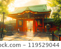 神社寺廟背景素材 119529044