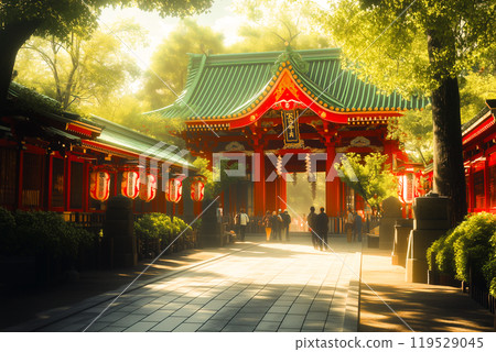 神社寺廟背景素材 119529045