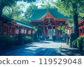 神社寺廟背景素材 119529048