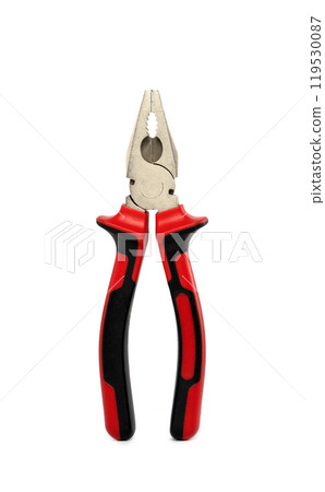 Pliers. The manual tool. Isolated on white background Pliers. The manual tool. Isolated on white background 119530087