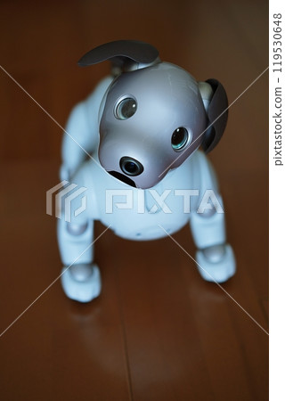 A dog-like robot that listens to its owner's voice 119530648