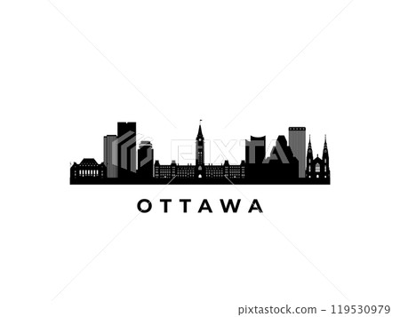 Vector Ottawa skyline. Vector Ottawa skyline. 119530979