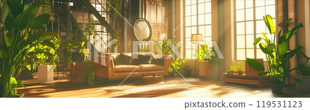 Urban sunset with utility poles and wires dominating the foreground, the sky painted in shades of orange and red, hinting at a city dusk Urban sunset with utility poles and wires dominating the foreground, the sky painted in shades of orange and red, hinting at a city dusk 119531123