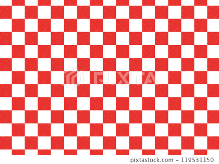 Checkered pattern, red, with rough grunge texture Checkered pattern, red, with rough grunge texture 119531150