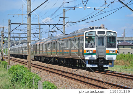 Takasaki Line Kumagaya-Gyoda JR East 211 series C12 train (Takasaki) 119531329