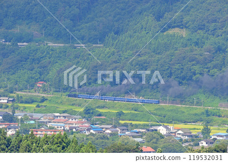 Joetsu Line, Gokan-Kamimaki, JR East, C61-20+12 series (Takasaki), SL Minakami 119532031