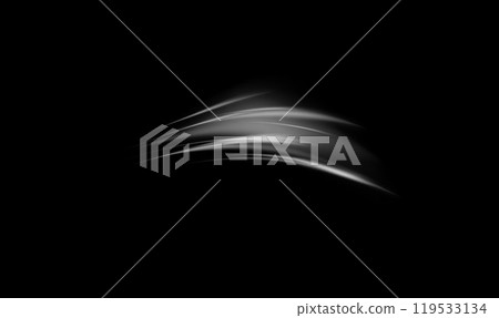 Vector illustration depicting the effect of wind with a dynamic vortex of white air particles Vector illustration depicting the effect of wind with a dynamic vortex of white air particles 119533134