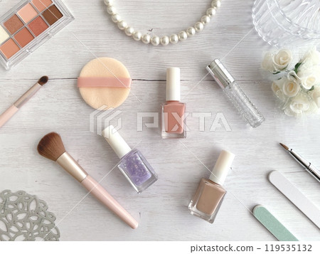 可愛的化妝品形象背景素材 119535132