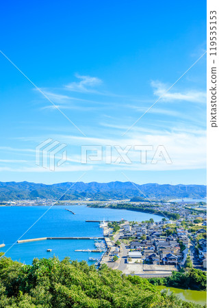 從熊本縣天草郡富岡城跡眺望的秋景 從熊本縣天草郡富岡城跡眺望的秋景 119535153