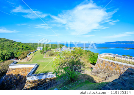Tomioka Castle ruins in autumn, Amakusa District, Kumamoto Prefecture Tomioka Castle ruins in autumn, Amakusa District, Kumamoto Prefecture 119535334