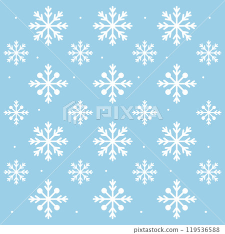 Snowflake icon Pattern background Vector 119536588