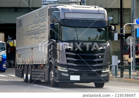 Logistics truck image 119536697