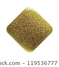 矩形設計部件帶有閃閃發光的金色閃光。 119536777