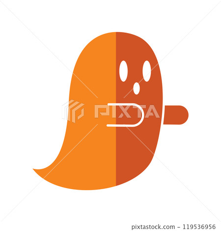 Halloween ghost floating with spooky look, Vector Halloween ghost floating with spooky look, Vector 119536956