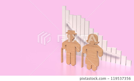 The wood plate outline for Elderly people concept 3d rendering. The wood plate outline for Elderly people concept 3d rendering. 119537356