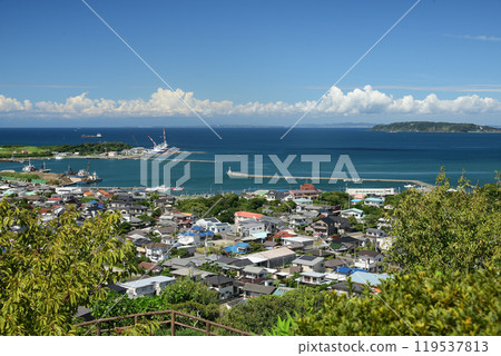 View from Shiroyama Park, Tateyama City, Chiba Prefecture View from Shiroyama Park, Tateyama City, Chiba Prefecture 119537813
