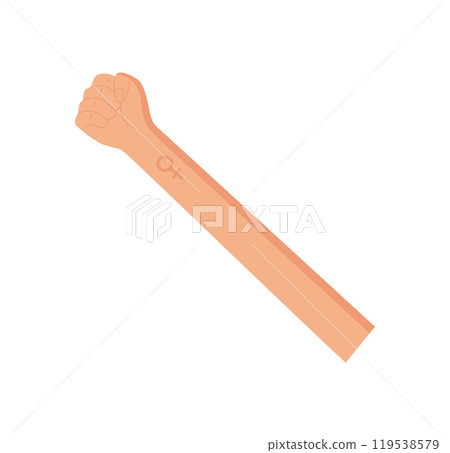 Human fist power symbol, person show up protest arm, man holding revolution gesture, human raise strength symbol, right activist hold solidarity sign, woman holds support fist, 119538579