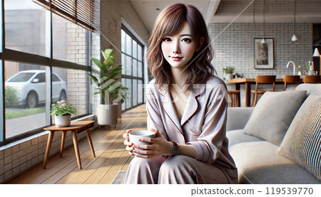 A calm moment in the morning A calm moment in the morning 119539770