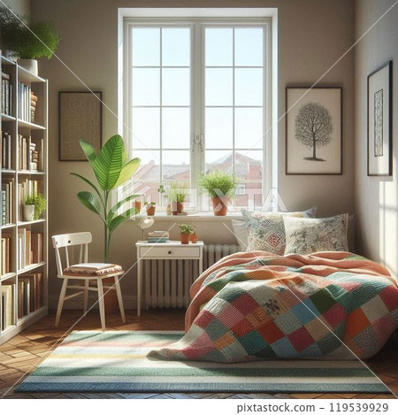 Sunny bedroom 119539929