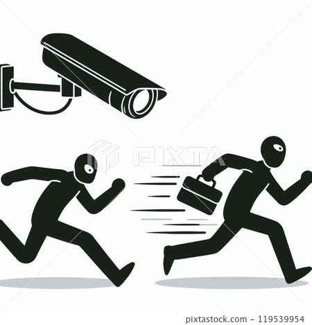 監視器和可疑人員逃跑 119539954