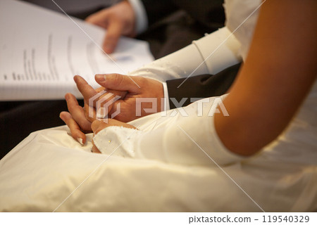 Emotional Wedding Moments A CloseUp of Two Hands Intertwined in Love and Trust Emotional Wedding Moments A CloseUp of Two Hands Intertwined in Love and Trust 119540329