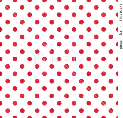 Crayon-touch polka dots (white x red) Crayon-touch polka dots (white x red) 119540523