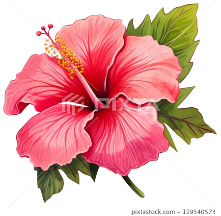 Hibiscus flower 119540573