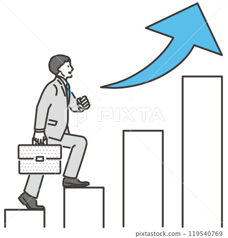 商人和企業加緊形象向量素材 119540769