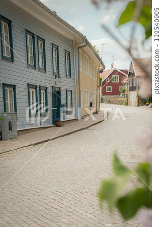 Quiet Nordic streetscape Quiet Nordic streetscape 119540905