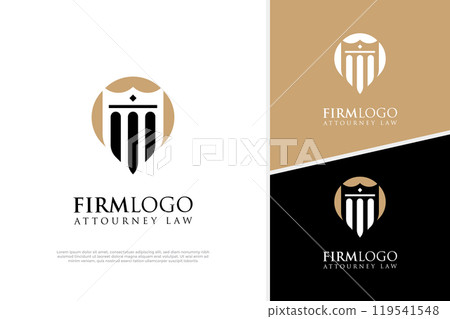 Lawyer logo design, Justice legal badge Law firm logo design template Lawyer logo design, Justice legal badge Law firm logo design template 119541548
