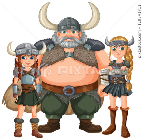 Viking Family Warriors 119541711