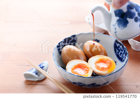 Boiled eggs (seasoned eggs) Boiled eggs (seasoned eggs) 119541770