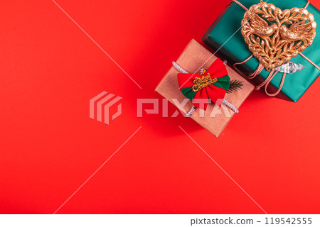 A composition of boxes and the inscription Merry Christmas 119542555