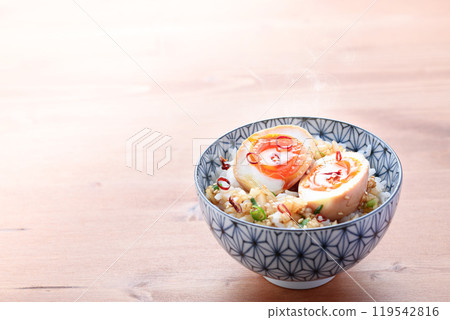 Drug eggs on hot rice Drug eggs on hot rice 119542816