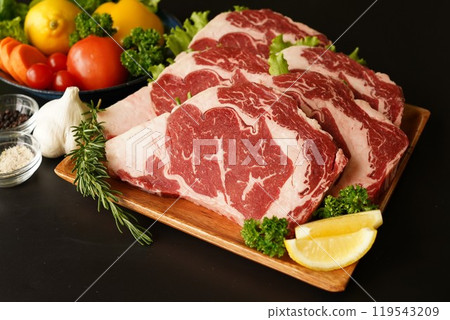 美味的厚片裡肌牛排 119543209