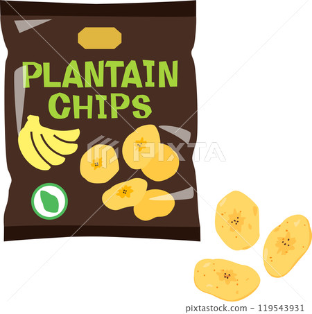 Bag of plantain chips 119543931