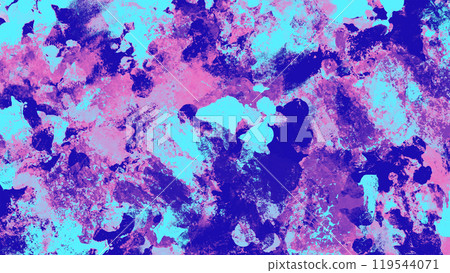 藍色和粉紅色混合的油漆紋理 119544071