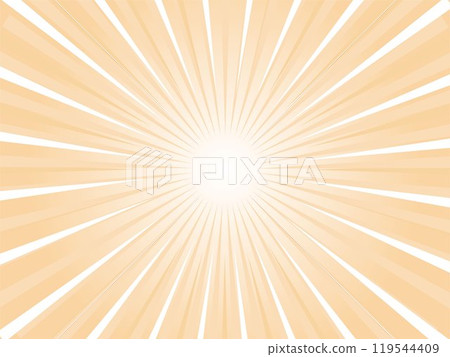 集中線背景與太陽光線傳播的流行影像_淺橙色 119544409