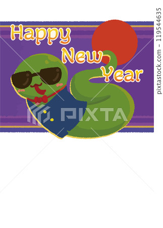 2025年新年賀卡材料,上面覆蓋著Samplus的流行蛇 2025年新年賀卡材料,上面覆蓋著Samplus的流行蛇 119544635