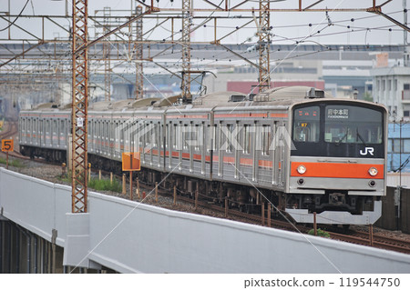 Musashino Line Nishi-Urawa - Kita-Asaka JR East 205 series M7 train (Makuhari) Musashino Line Nishi-Urawa - Kita-Asaka JR East 205 series M7 train (Makuhari) 119544750